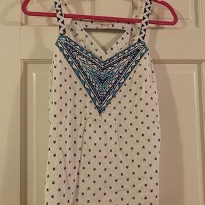 Embroidered tank top